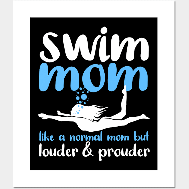 Swimming Swim Mom Wall Art by TheBestHumorApparel